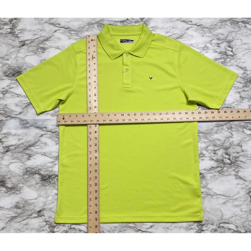 Callaway Men's Golf Polo Shirt Size L Green Short Sleeve Emb Logo‎